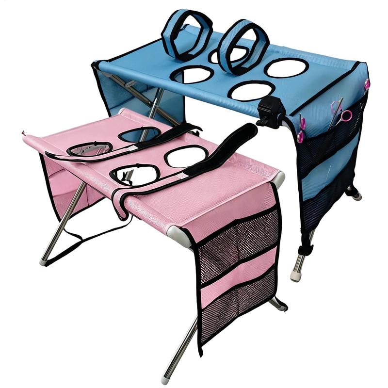 Folding Pet Grooming Hammock Quick Drying Anti-Scratch Dog Grooming Table Adjustable Detachable Cat Bathing Rack Pet Care