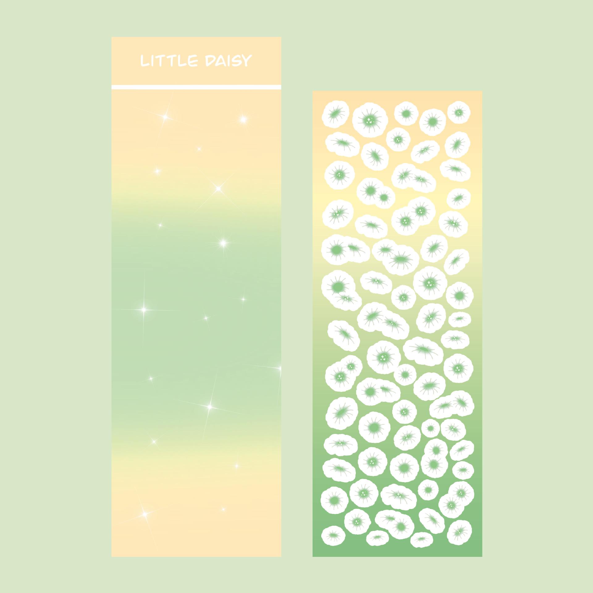 Наклейка с ромашкой в корейском мультфильме gooka hand account DIY декоративная наклейка — фото 8