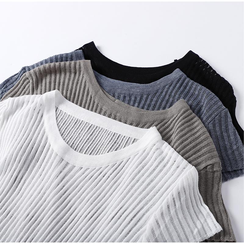 Сексуальная прозрачная женская футболка — фото 14