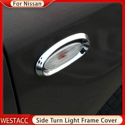 2 ks chrómová nálepka krytu bočného smerového svetla auta pre Nissan Versa Sunny Almera Latio 2011 2012 2013 lišta