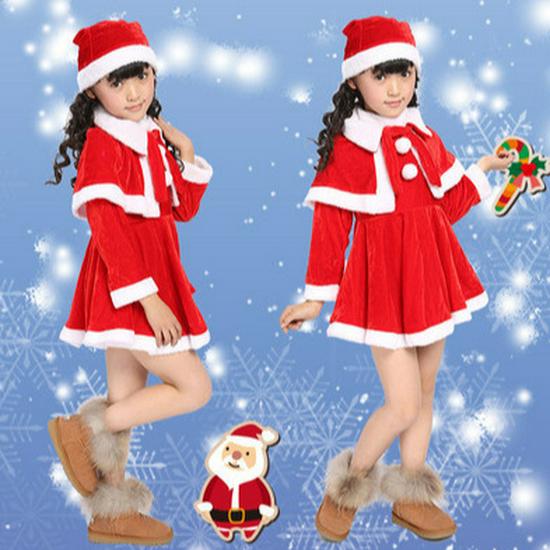 Kids' Santa Claus Christmas Performance Costume