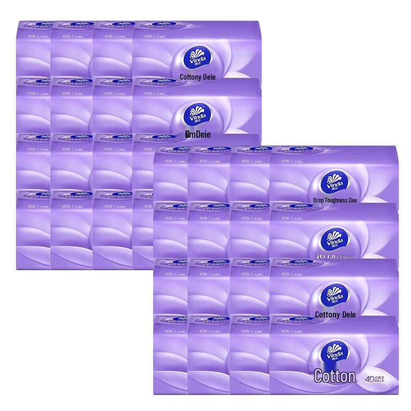 Vinda Cotton Soft  Strong 3-Ply Facial Tissues