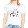 Womens Stylish Tee Lady T-Shirt White Tshirt Round Neck Casual Clothes Short Sleeves Simple Basic T-Shirt Cute Fashion Tops