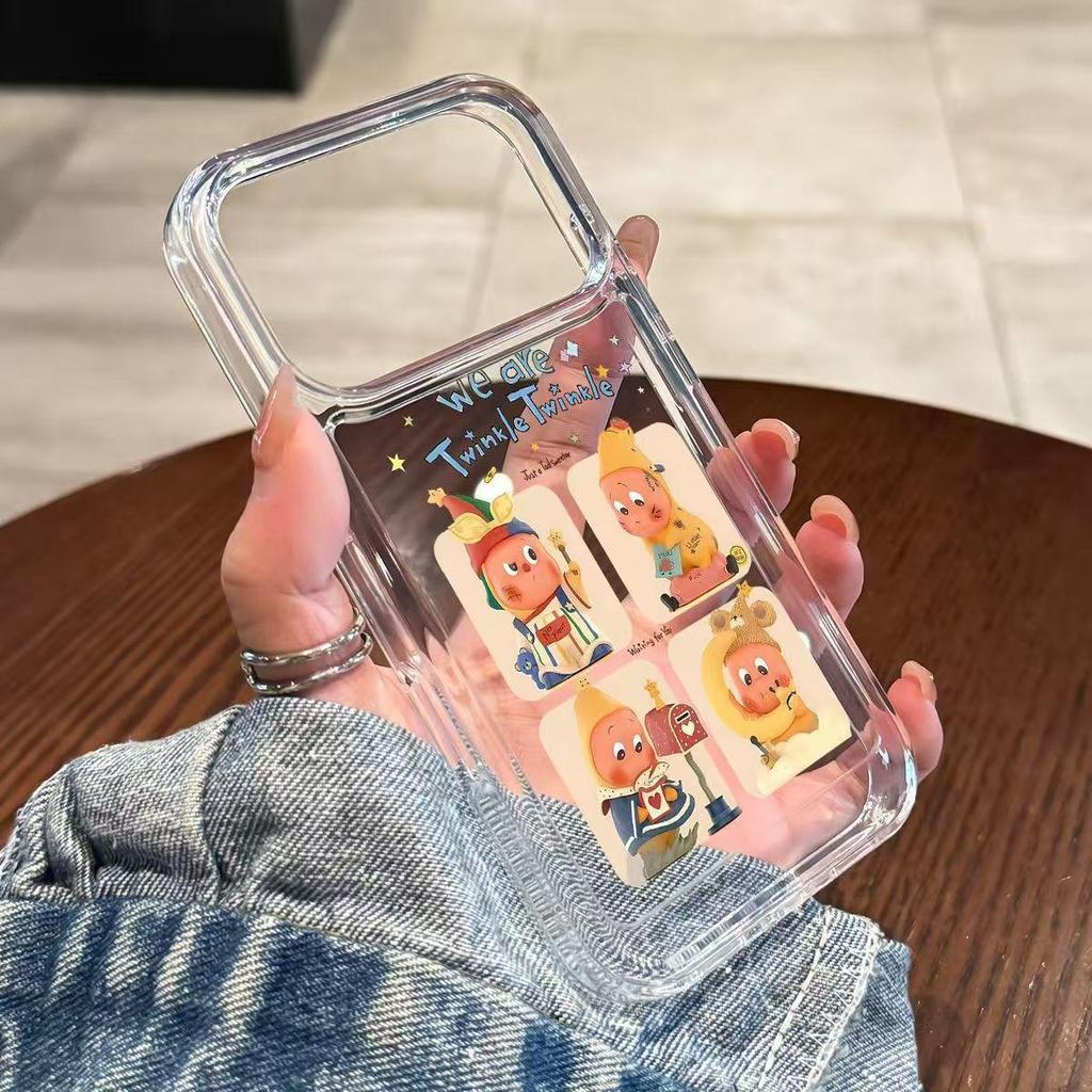 Cartoon Starman Phone Case: Full Coverage, Anti-Fall for Apple Pro Max Models 17/16/15/14/13 and X/12/11.