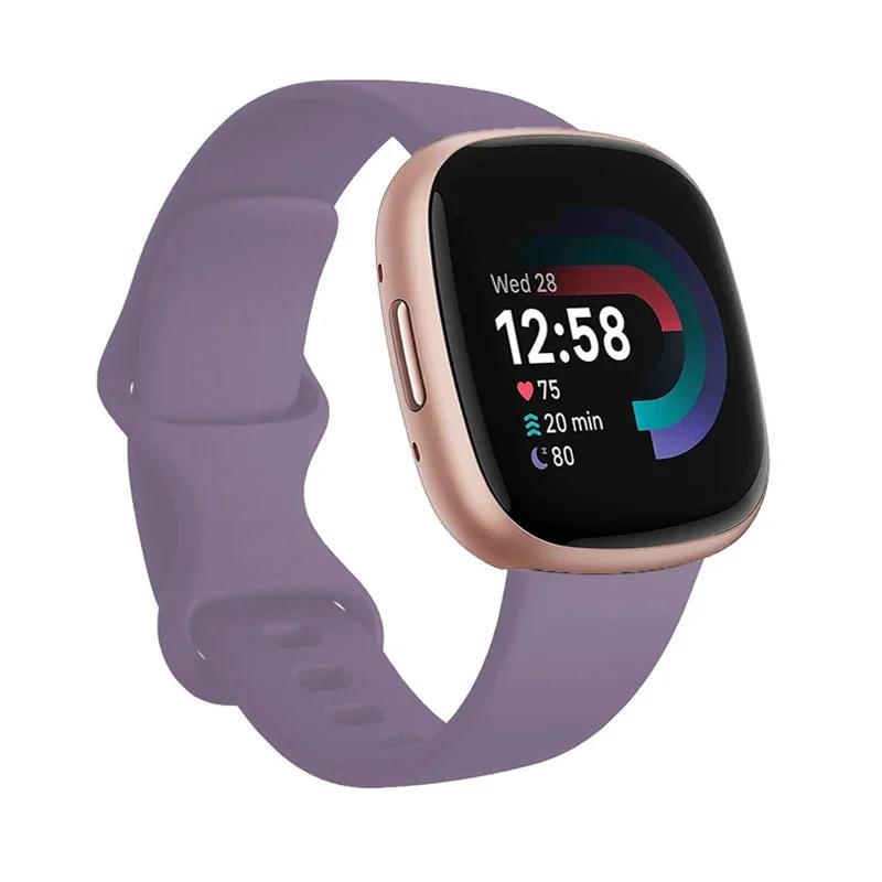 Sport Band For Fitbit Versa 3 Strap Smartwatch Wristband Accessories Watchbands Soft Silicone Bracelet For Fitbit Sense Versa3