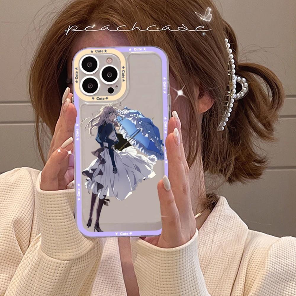 

Violet Evergarden Phone Case For Samsung S 20 21 22 23 lite plus ultra Clear Mobile Cover Funda Samsung S22