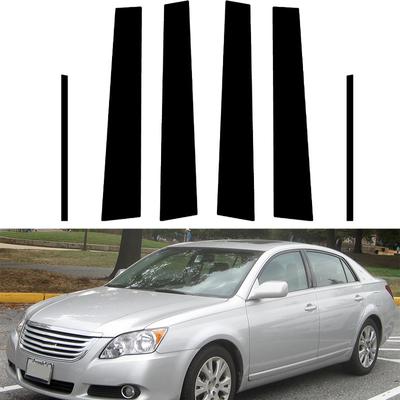 6pcs Car Stickers Exterior Pillar Posts Trim Cover Decor Accessories Fit for Toyota Avalon 2005-2012