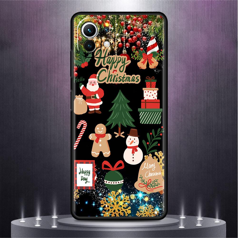 Christmas Red Nose Cute Elk Case For Xiaomi Mi Poco X3 NFC M4 M3 Pro F3 GT F1 11 Lite Note 10 11T 10T 9T Back Soft Phone Cover