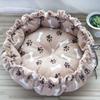 Universal Pet Nest: Medium & Large Pumpkin-Style Cushion for Cats and Dogs