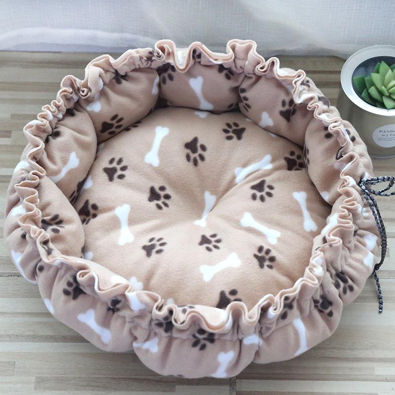 Universal Pet Nest: Medium & Large Pumpkin-Style Cushion for Cats and Dogs