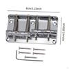 Bass Bridge Electric Guitar Fixed Professional Lightweight Metal Tailpiece Saddles