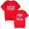 KPop Demon Hunters T Shirt Men Women Crewneck Short Sleeve Streetwear T-shirt New Cartoon Clothes Tops