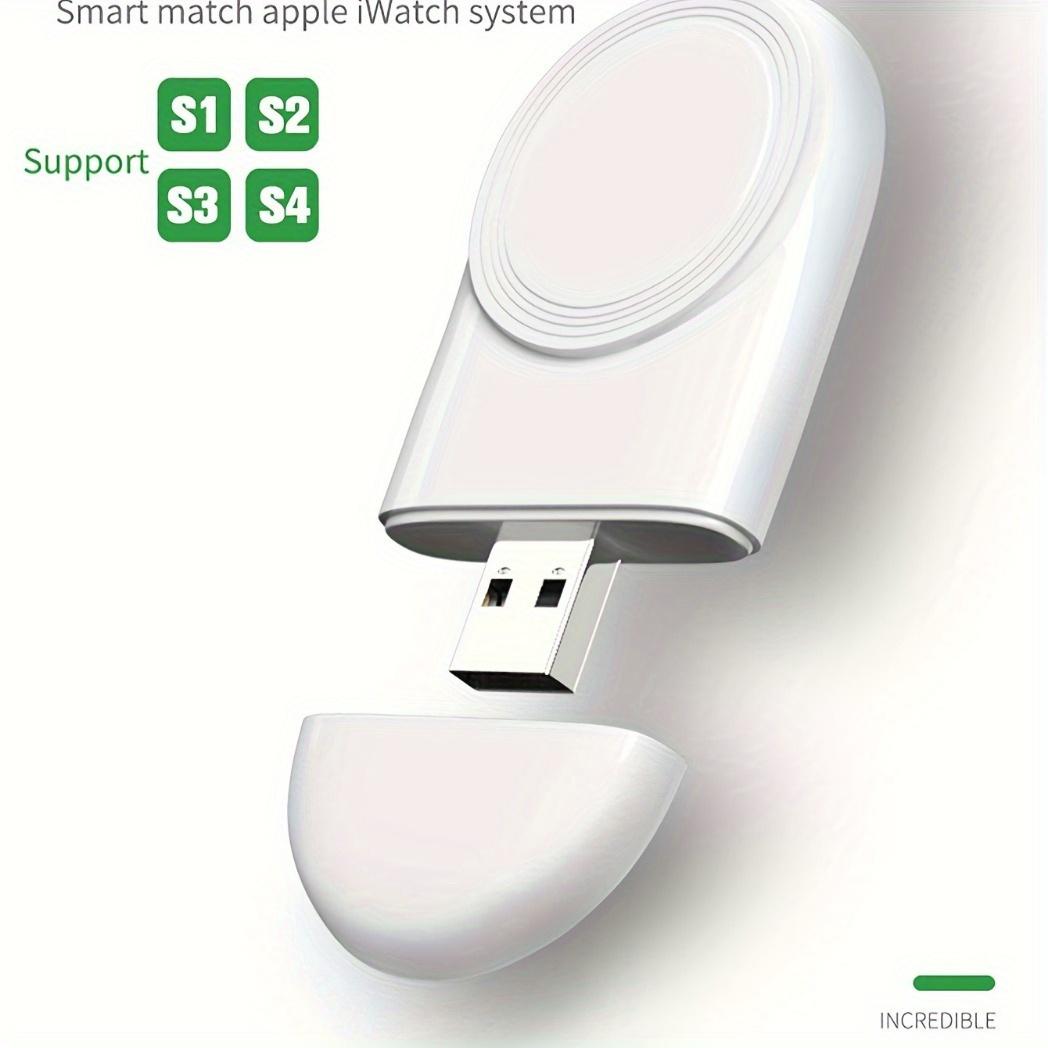 

Магнитная беспроводная зарядная док-станция для Apple Watch Series 8 7 6/5/4/SE/3/2 Портативный беспроводной зарядный кабель Зарядное устройство для Iwatch белый