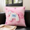 Woolen Pony Throw Pillow Headboard Cushion Home Cushion Office Nap Pillow Sofa Pillow