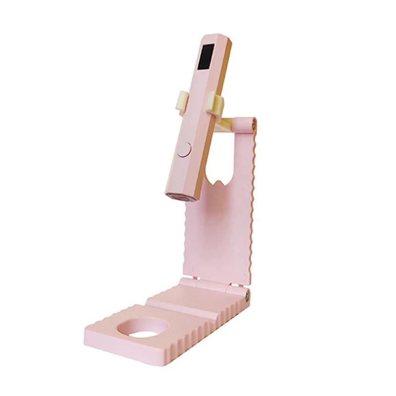 

USB Rechargeable Cordless Nail Lamp with Stand Handheld UV Light with LCD Display for Gel Nail Dryer for Fast Curing розовый
