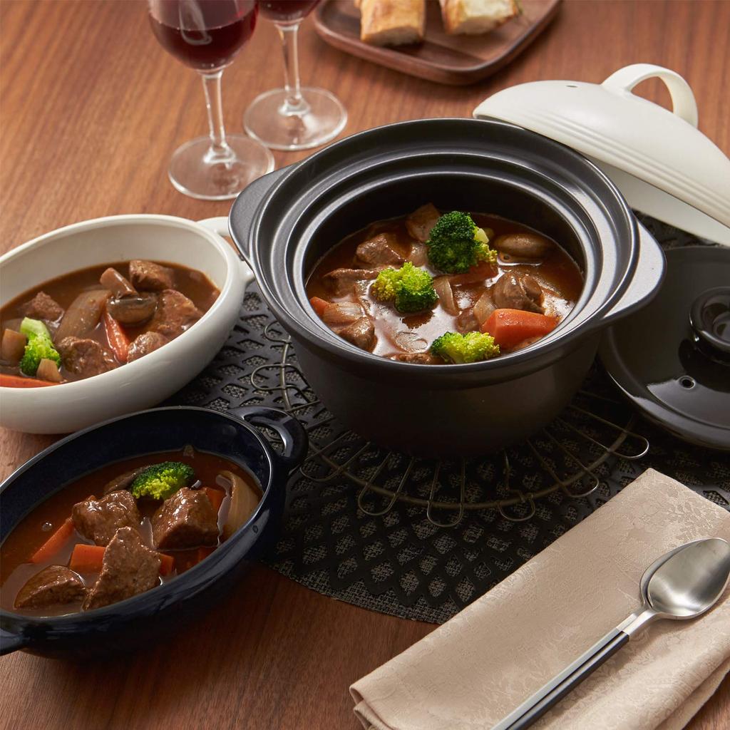 Oală de Orez TAMAKI Fierbător 5 Minute Alb x Adâncime x Înălțime Interior x Înălțime cuptor gaz halogen sigur pentru mașina de spălat vase T Total/Diametru 23.4cm 20.0cm 17.2cm