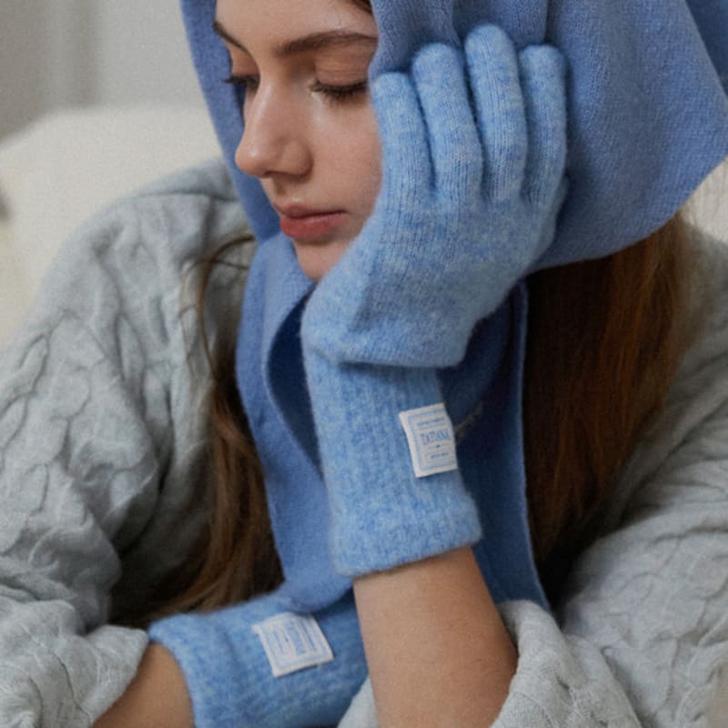 Tatiana Meringue Wool Blended Finger Hole Gloves GV8119 4 Colors