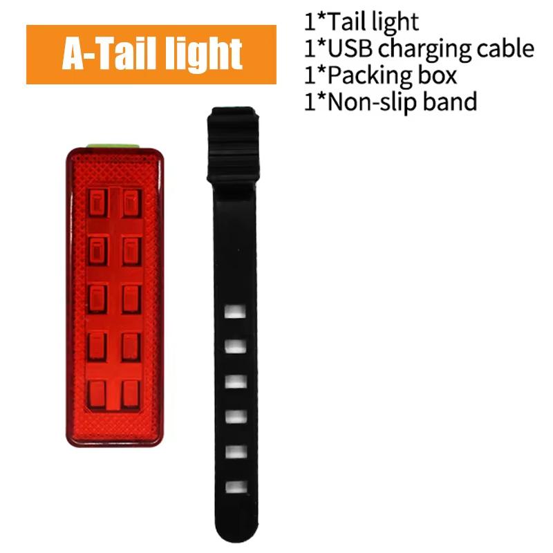 

Rechargeable Bicycle Light Bike Rear Light MTB Cycling Taillight Outdoor Night Safety Warning Taillights Bicycle Lamp Red Yellow