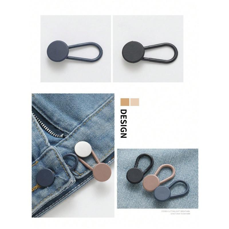1pc 18mm Rubber Waistband Extender Button, Clothes Waist Adjustable Extender