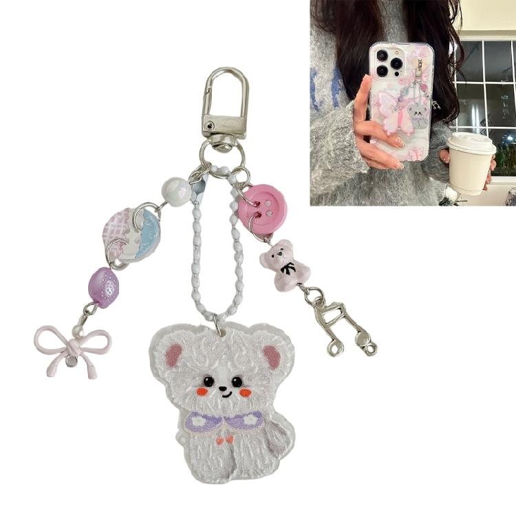 Secure Alloy Keychain For Office And Outdoor Activities Rustproof Bear Decoration Multi Purpose Jewelry Gift Travel