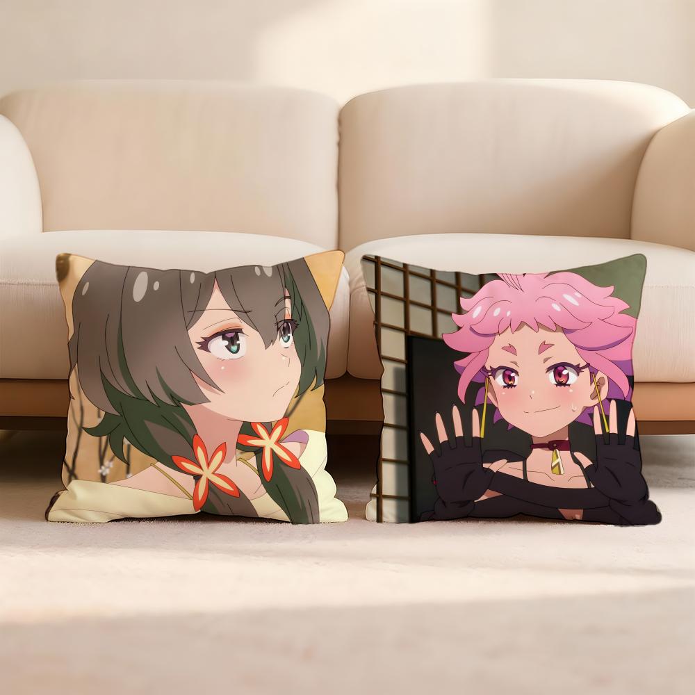 M-Mayonaka animePunch Cushion Cover Home & Car Multi-Scene Pillow Cover - Reversible, Soft & Durable for Daily Use