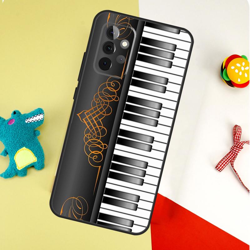 Piano Keys Musical For Samsung Galaxy A53 A33 A13 A54 A34 A14 A55 A35 A15 A05 A06 A16 A22 A32 A52 Phone Case