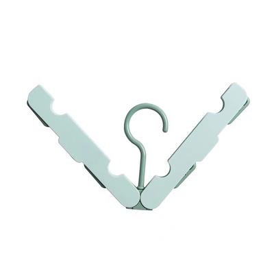 Clothes Hanger Rack Anti Slip Multifunctional Foldable Travel Hanger with Clips for Home Dorm Light