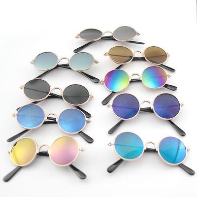 Trendy sluneční brýle pro kočky - UV ochrana Cool kovové doplňky pro domácí mazlíčky