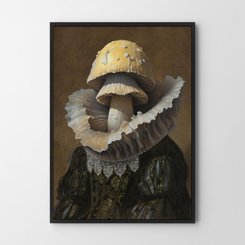 Plakat portret grzyb