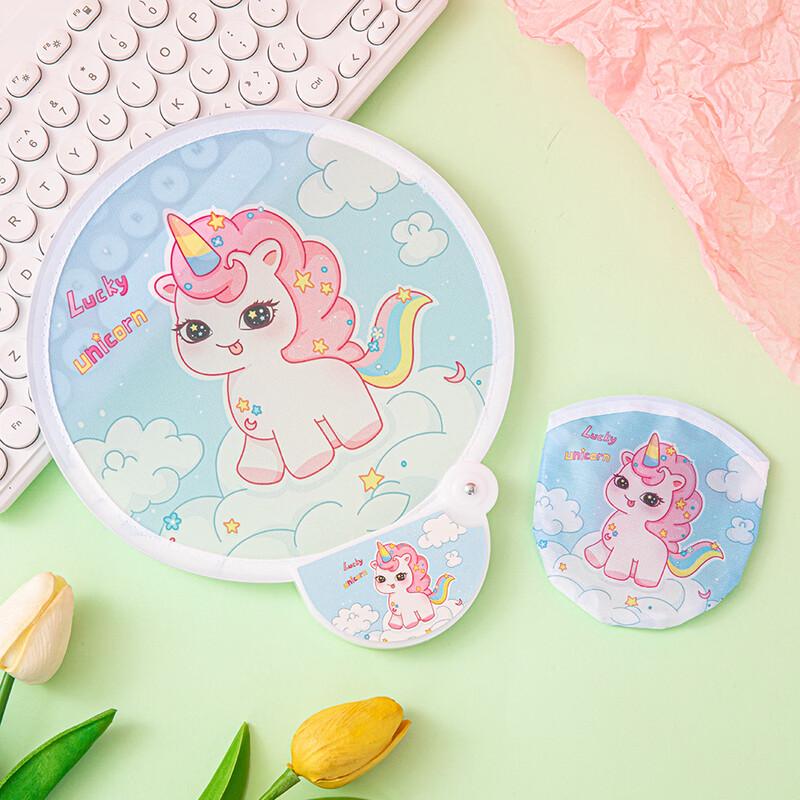 Chunhe Mini Foldable Cloth Hand Fan