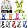 Highlight Reflective Straps Night Work Security Running Cycling Safety Reflective Vest High Visibility Reflective Safety Jacket