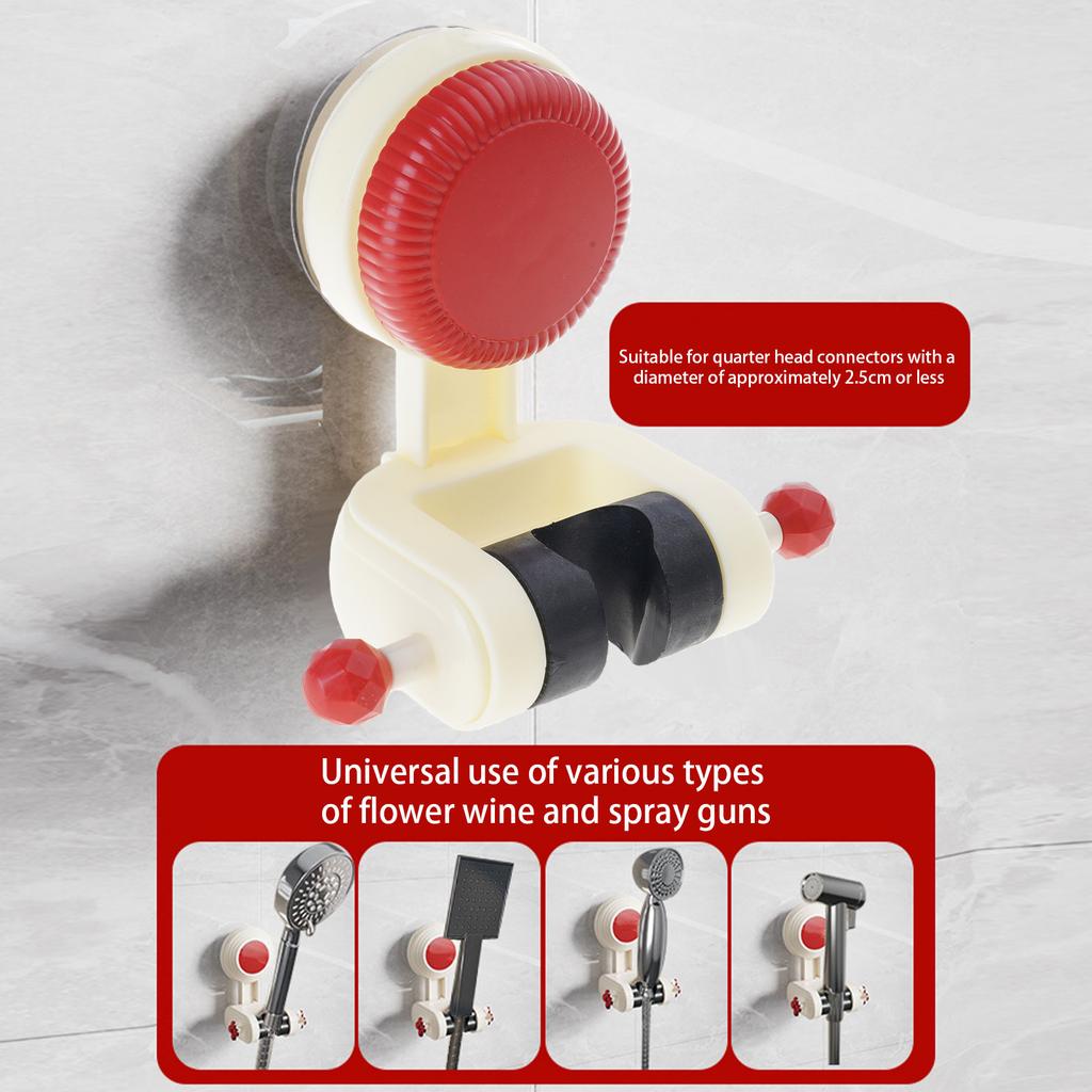 No Drilling Shower Bracket Bathroom Adjustable Shower Head Holder Suction Cup Universal Shower Base Shower Accessories