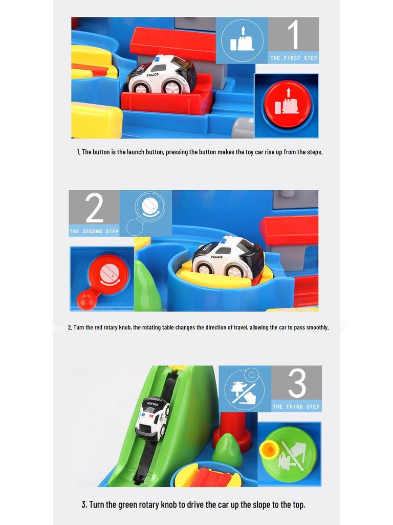 Kids' Adventure Track Toy Car Set - Educational Train Gift