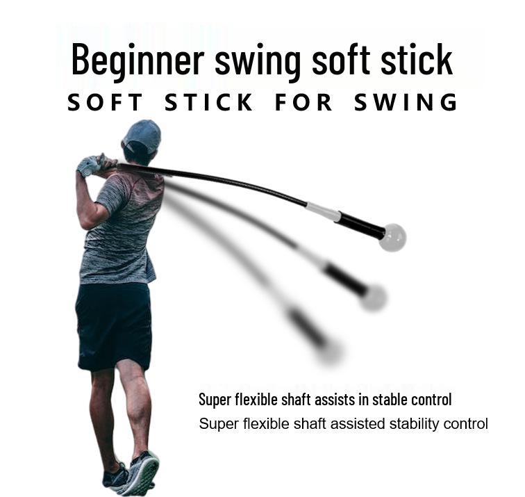 Golf Swing Trainer Stick - Big Head Silicone Warm-up Aid