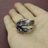 Dragon Claw Ring Stainless Steel Sharp Claw Punk Jewelry Open Ring for Men Women Animal Hand Accessories