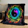 Colorful Yin Yang Mandala print blanket soft and cozy perfect for the living room bed sofa or a nap,gift