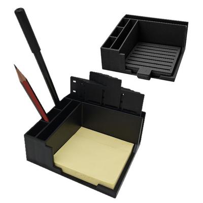 Square Plastic Note Holder with 5 Templates Desk Organizer for Lists Notes Mobile Phone Stand Efficient Organizatio Tool for Office School Home