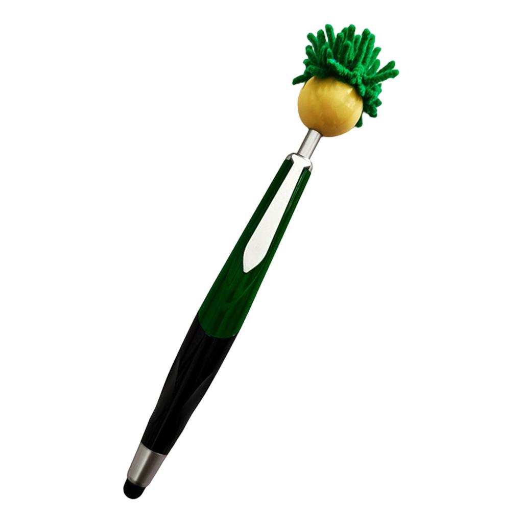 3ml Nová kuličková tužka s hlavou mopu, Plyšová a roztomilá kreslená zatahovací kuličková tužka, Přenosná tužka, Vhodná pro , Dekoraci domácnosti a Dárky.