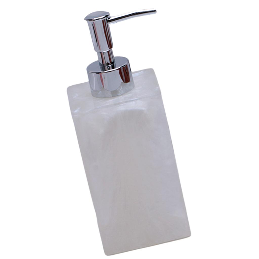 Soap Dispenser Bottle European Marble Pattern Liquid Pump Bottles Leakproof Travel Size