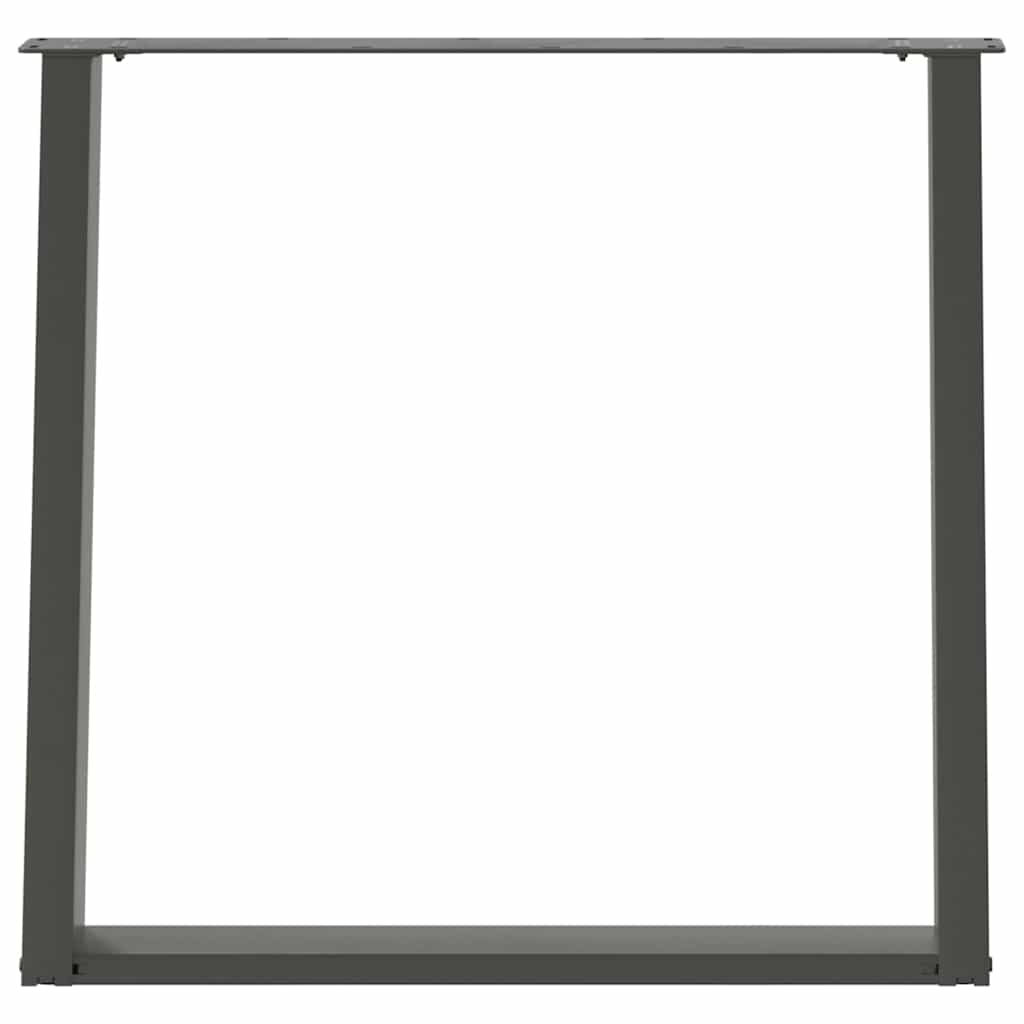 Vidxl Nogi Do Stołu Jadalnianego, 2 Szt., Antracyt, 80X(72-73)Cm, Stal
