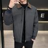 Printable Administrative Business Anti-wrinkle Down Jacket Men's Winter Lapel% White Duck Down Casual Cold-resistant Jacket Men