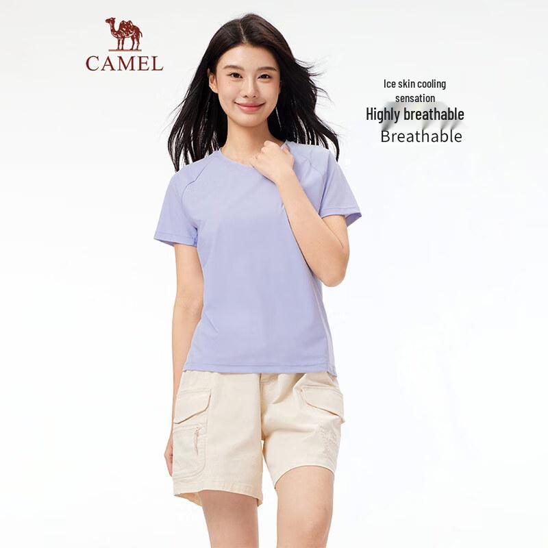 CAMEL Women s Quick-Dry Performance T-Shirt L