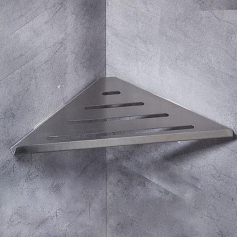 Shower Corner Shelf Bathroom Storage Tray Heavy Duty Shampoo Holder Wall Mounted Shelve Toilet Kitchen Accessories