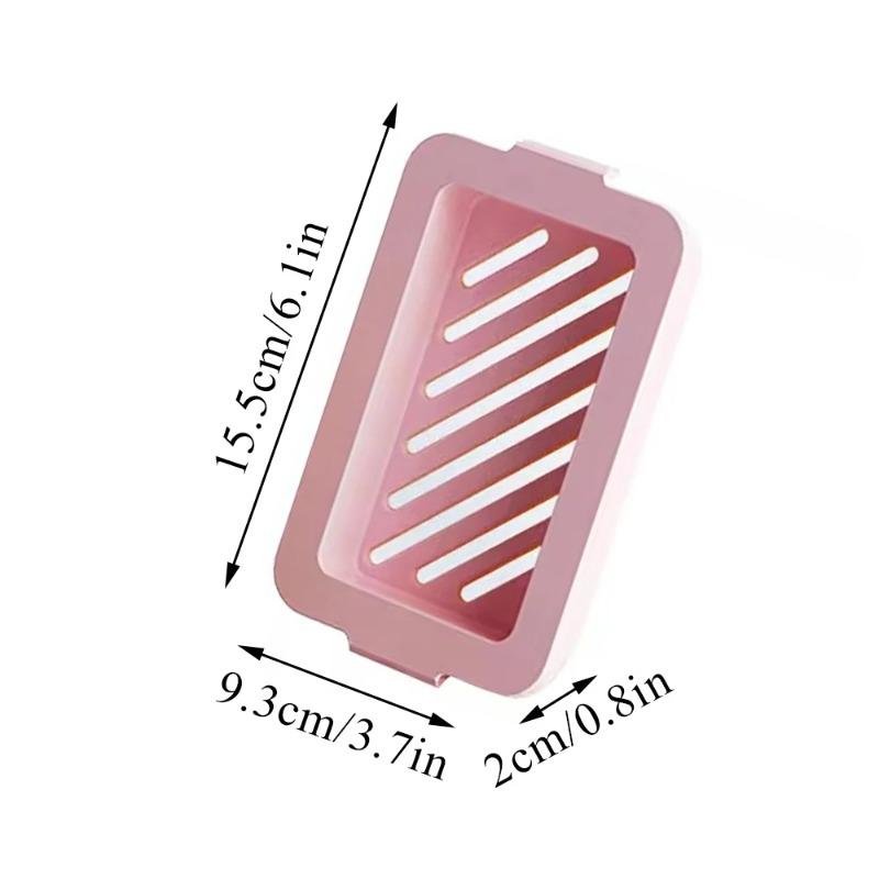 High Elastic Mesh Soap Box Multifunctional Laundry Household Bathroom Non-slip Drain Soap Storage Box Portable Soap Holder