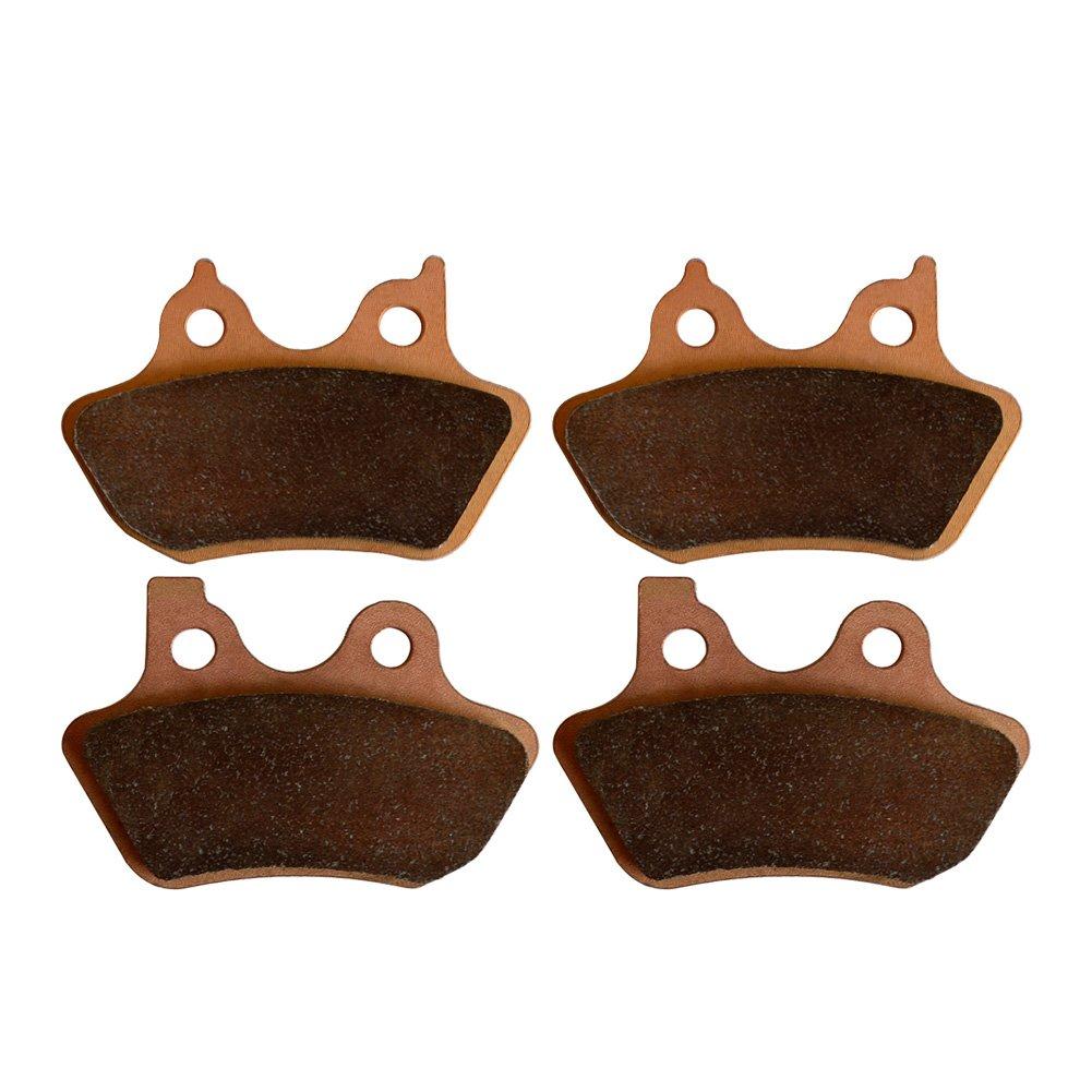 AHL Motorcycle Brake Pad Set for Harley FXSTC Softail Custom 2007 (Sinter Metal)