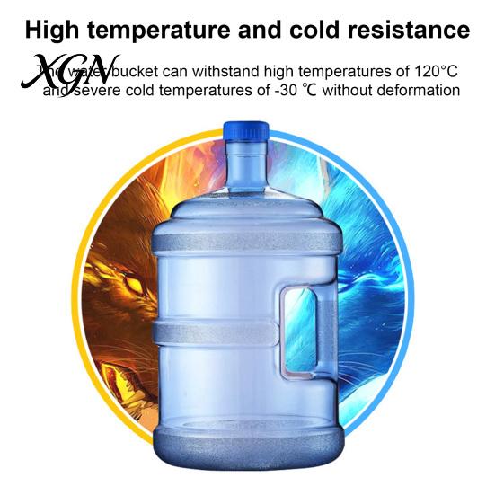 Food Grade Plastic Water Jug Reusable with Handle And Screw Top, 3.78L Capacity Portable Dispenser Bucket Dispenser, Bottle for Home Office