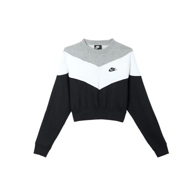 Logo Loose Cropped Sports Hoodie Women Hoodies Black BV4954-010