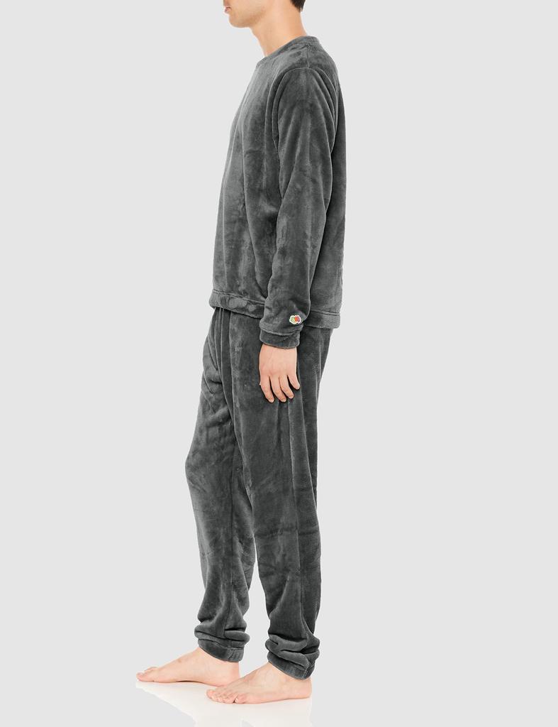 Fruit of the Loom Pajama Boa Loungewear Top and Size S Set, Set, Bottoms, Black,