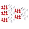 60 Pcs Traffic Cones Toys Red White Mini Traffic Cones Miniature Lifelike Road Block for Soccer Training RC Car Gaming