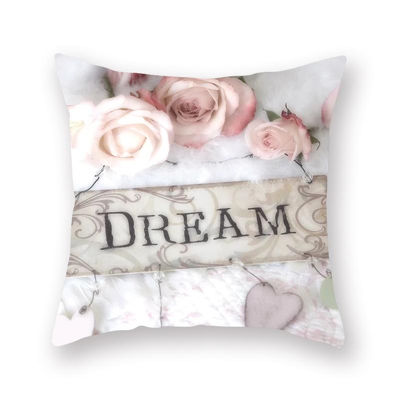 Nieuw Aquarel Bloemen Kussen Digitale Print Sofa Bed Stof Kussen Rugleuning Kussenhoes